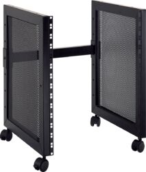 Soportes para estudio Quiklok 14U rack stand with transport wheels