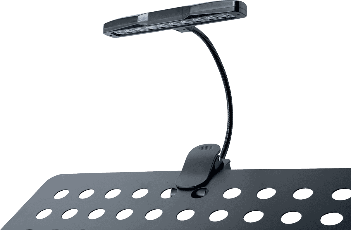 Quiklok Lampe 10 Led Pour Pupitre Avec Clamp - Noir - Atriles - Variation 2
