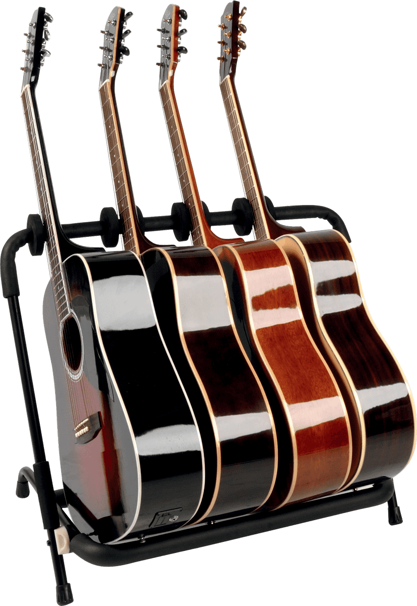 Quiklok Stand 6 Guitares Avec Séparations Réglables - Noir - Soportes - Variation 4