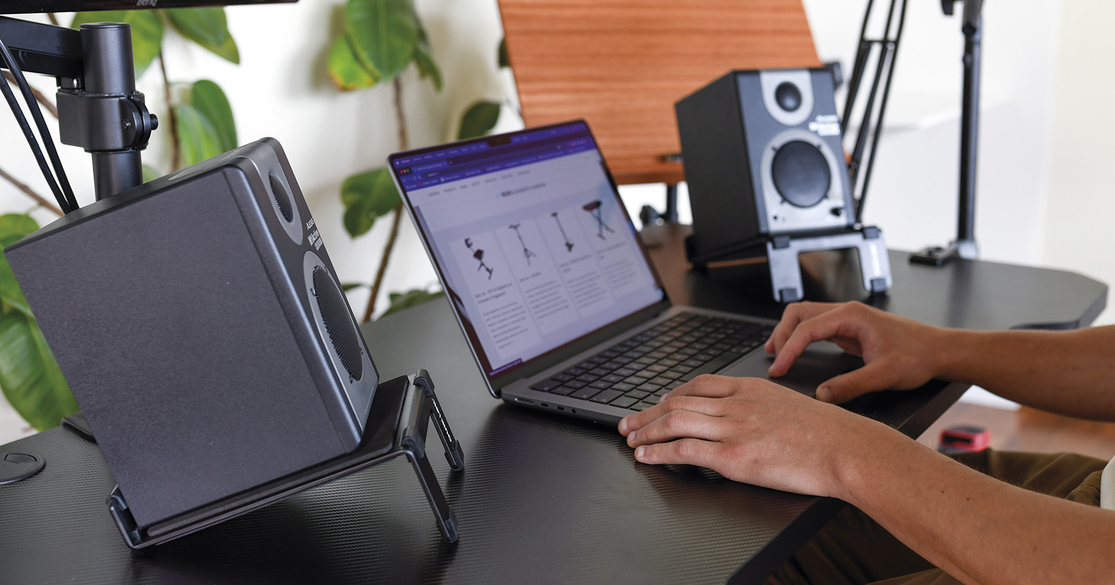 Quiklok Supports D'enceinte De Monitoring Pour Bureau (par Paire) - Soportes para estudio - Variation 2
