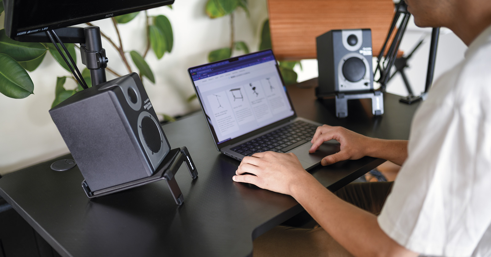 Quiklok Supports D'enceinte De Monitoring Pour Bureau (par Paire) - Soportes para estudio - Variation 3