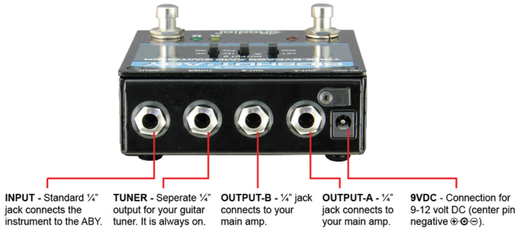 Radial Tonebone Bigshot Aby True-bypass Amp Switcher V2 - Pedalera de control - Variation 1