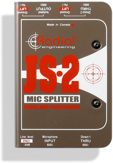 Radial Js2 Passive Microphone Splitter - Caja DI - Main picture