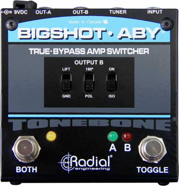 Radial Tonebone Bigshot Aby True-bypass Amp Switcher V2 - Pedalera de control - Main picture