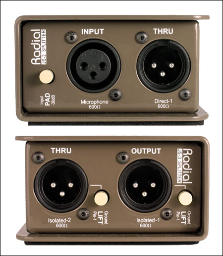 Radial Js2 Passive Microphone Splitter - Caja DI - Variation 2