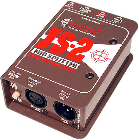 Radial Js2 Passive Microphone Splitter - Caja DI - Variation 1