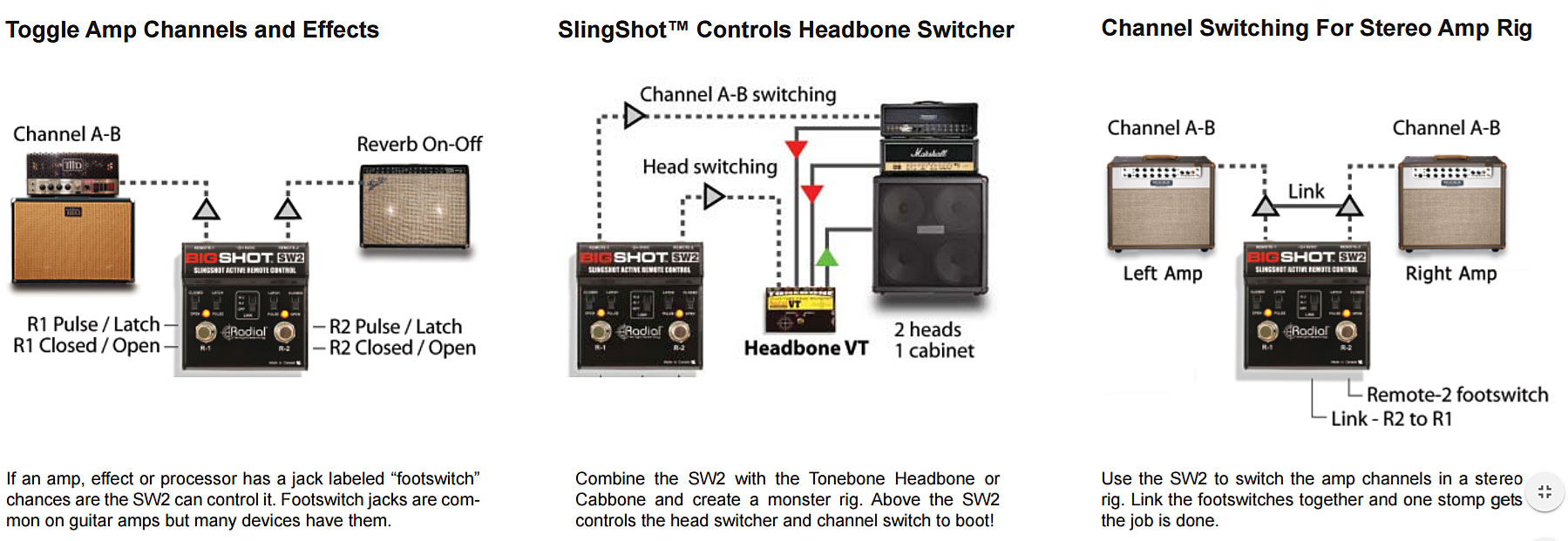 Tonebone Bigshot Sw2 Slingshot Amp Remote Control - Pedalera para amplificador - Variation 3