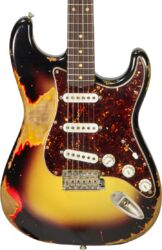 Guitarra eléctrica con forma de str. Rebelrelic S-Series 62 #62110 - Heavy aging 3-tone sunburst