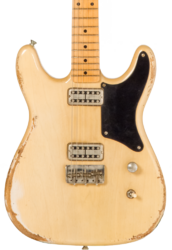Guitarra eléctrica con forma de str. Rebelrelic Tux Monarch #62081 - Transparent eden yellow