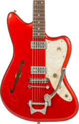 Guitarra eléctrica semi caja Rebelrelic Wrangler #62175 - Light aged candy apple red