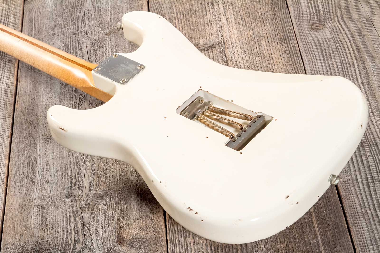 Rebelrelic S-series 1955 3s Trem Mn #231006 - Olympic White - Guitarra eléctrica con forma de str. - Variation 5