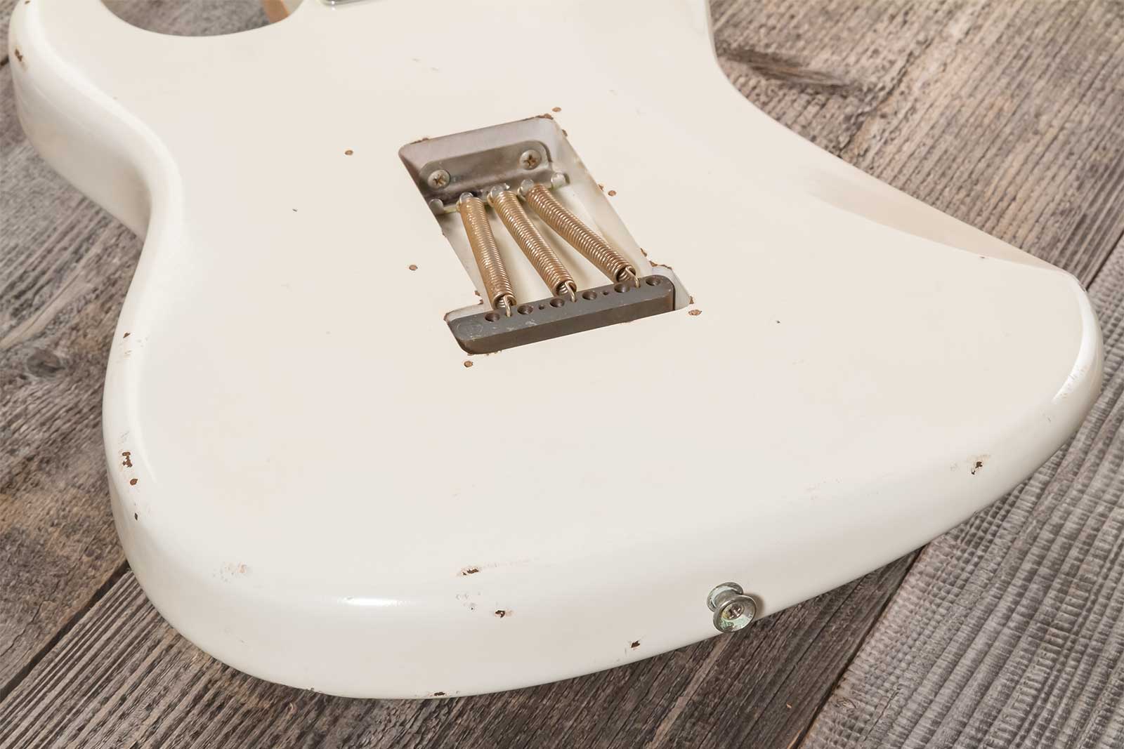 Rebelrelic S-series 1955 3s Trem Mn #231006 - Olympic White - Guitarra eléctrica con forma de str. - Variation 7