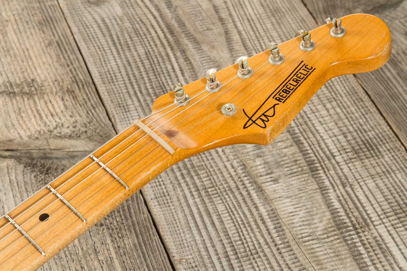 Rebelrelic S-series 1955 3s Trem Mn #231006 - Olympic White - Guitarra eléctrica con forma de str. - Variation 8