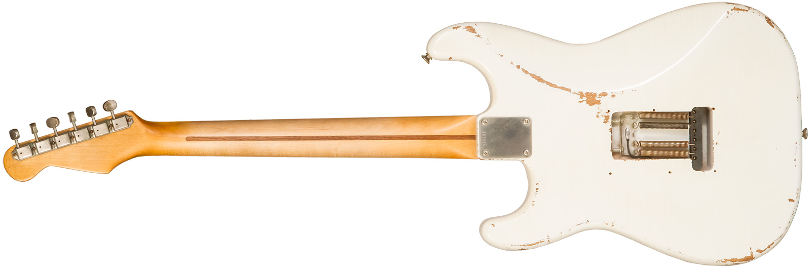 Rebelrelic S-series 1955 3s Trem Mn #240401 - Olympic White - Guitarra eléctrica con forma de str. - Variation 2