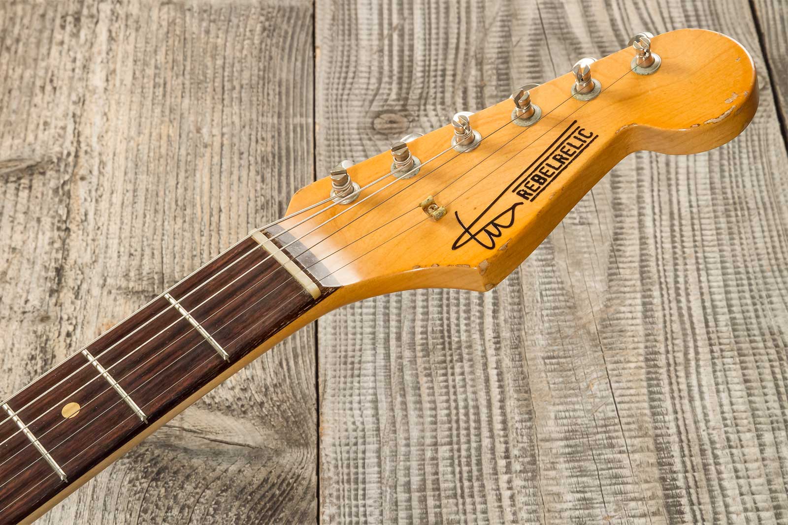 Rebelrelic S-series 1961 Hardtail 3s Ht Rw #231008 - 3-tone Sunburst - Guitarra eléctrica con forma de str. - Variation 8