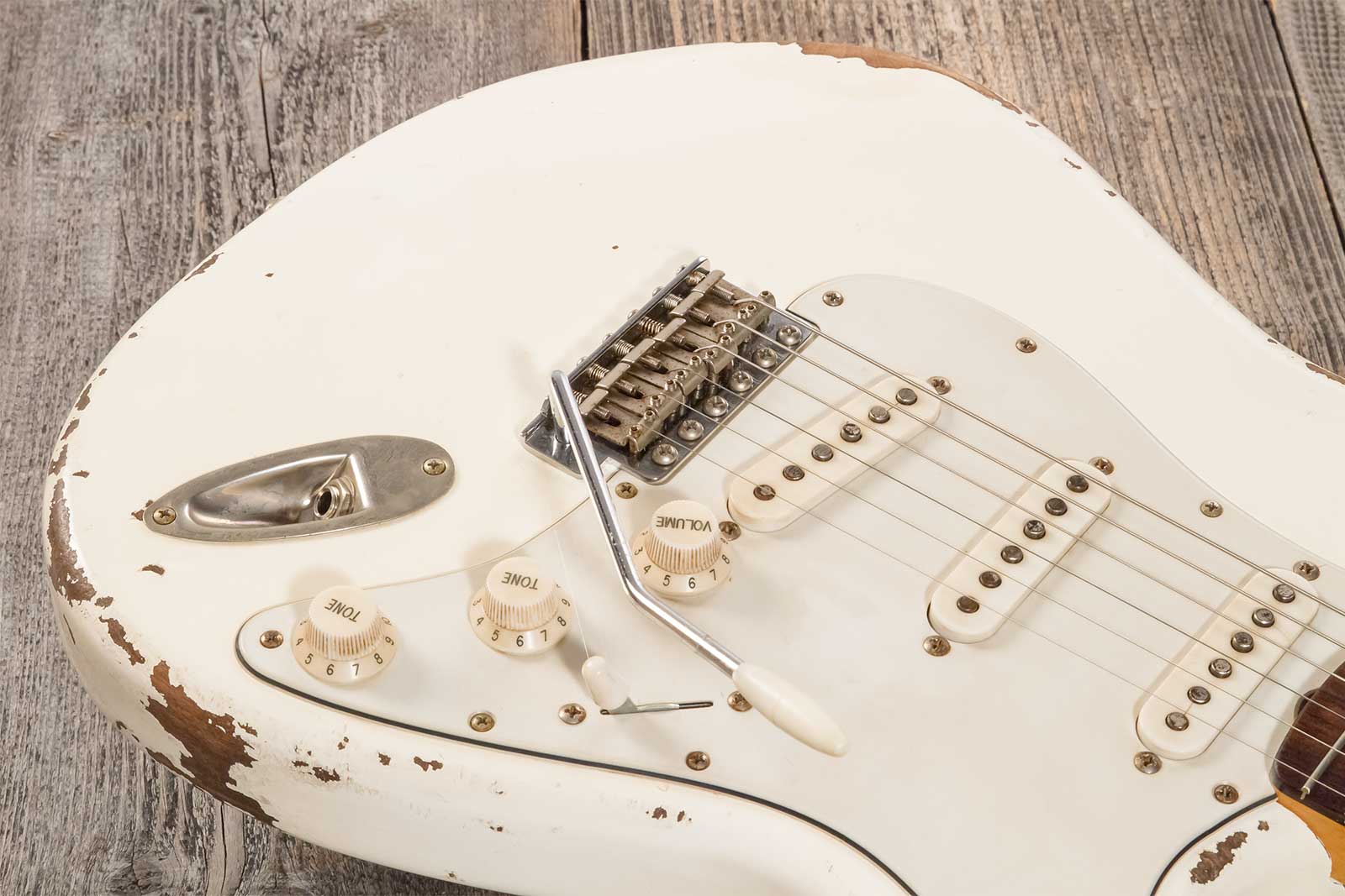 Rebelrelic S-series 1962 3s Trem Rw #231002 - Olympic White - Guitarra eléctrica con forma de str. - Variation 4