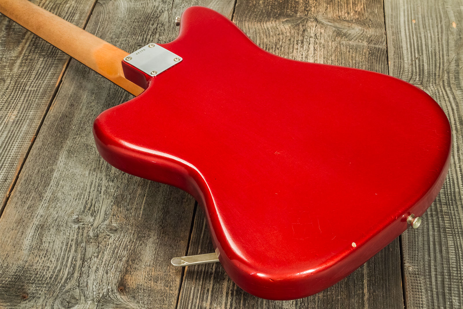 Rebelrelic Wrangler 2h Trem Rw #62175 - Light Aged Candy Apple Red - Guitarra eléctrica semi caja - Variation 6