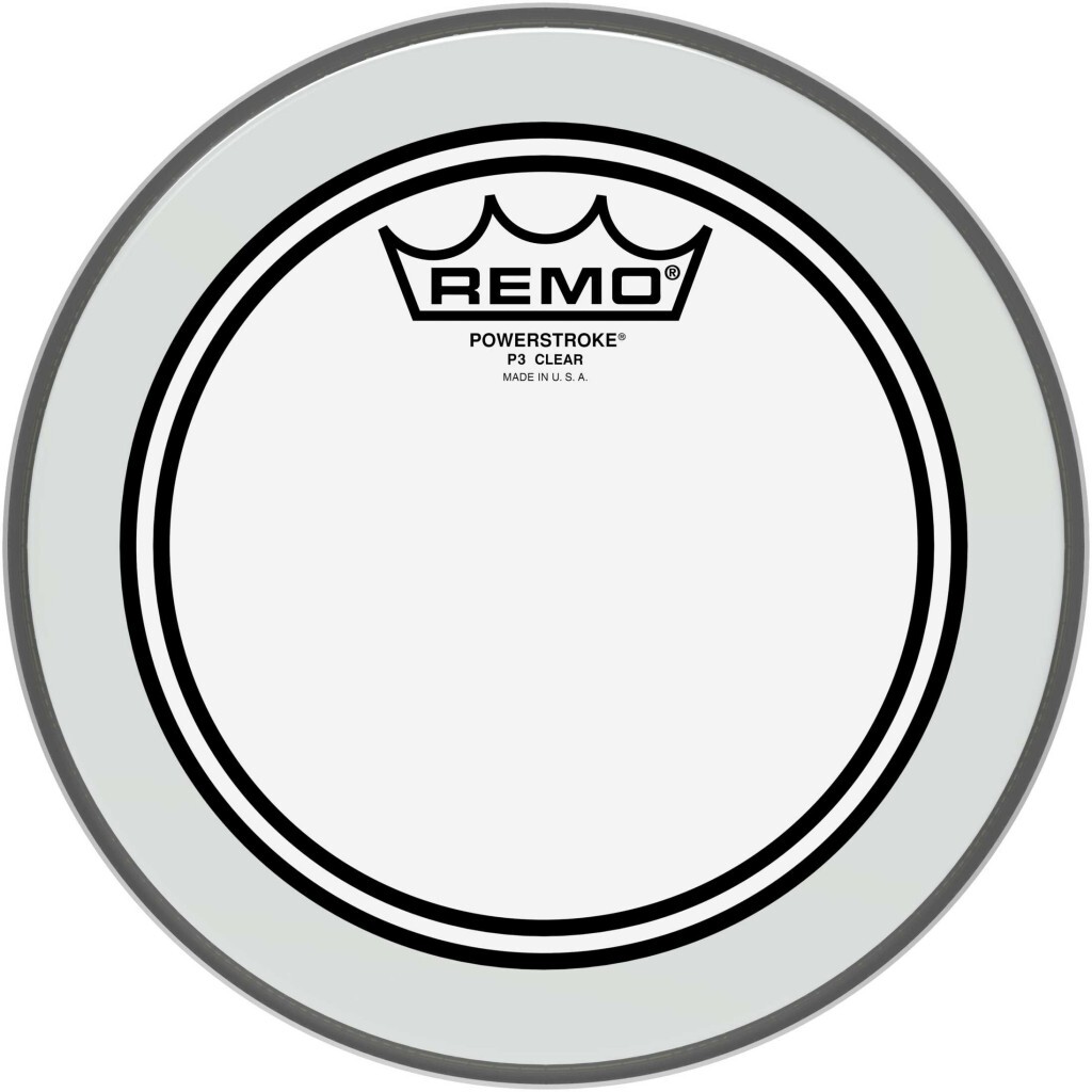 Remo P3-0308-bp Pwrstrk.3 Transparent - 8 Pouces - Parche para tom - Main picture