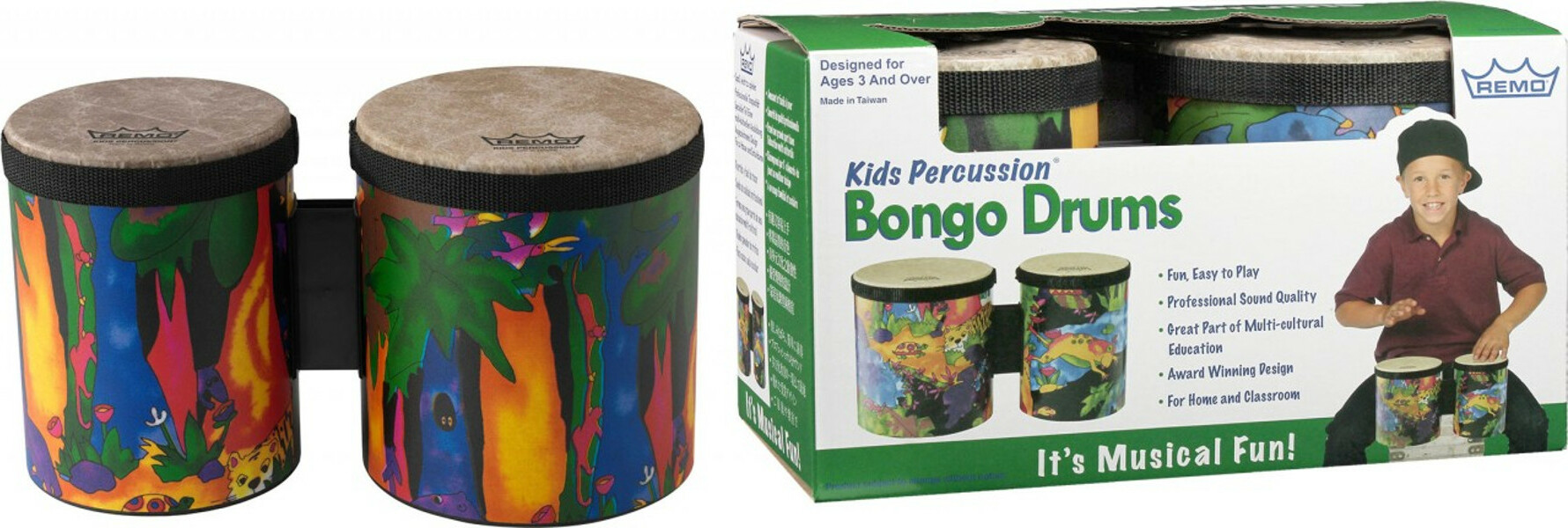 Remo Set Bongos Pour Enfants - Percusión para golpear - Main picture