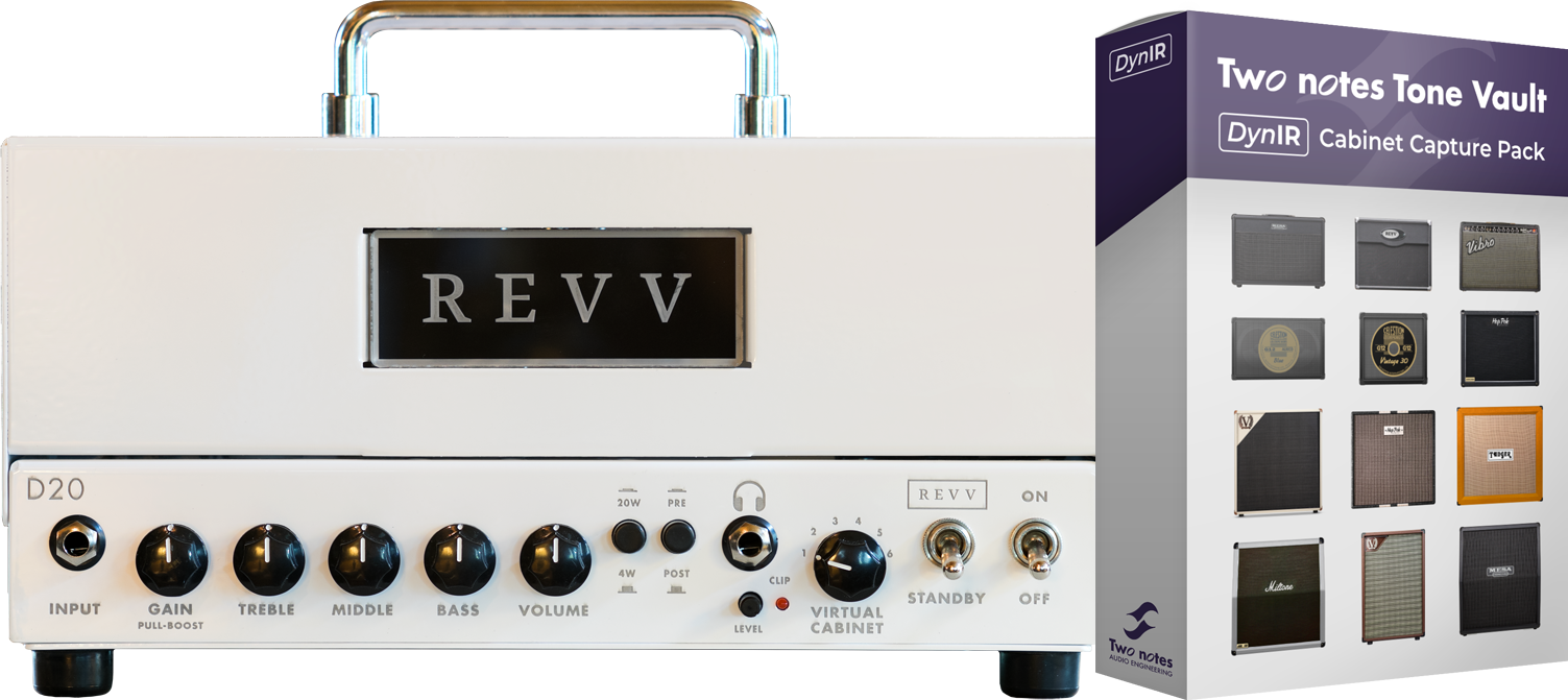 Revv D20 Head 20w White - Cabezal para guitarra eléctrica - Variation 1