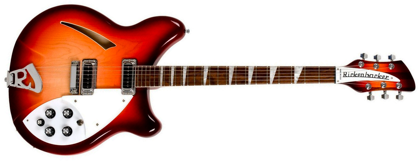 Rickenbacker 360 Fg 2h Ht Rw - Fire Glow - Guitarra eléctrica semi caja - Main picture