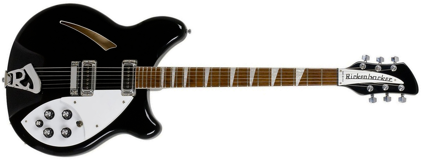 Rickenbacker 360 Jg 2h Ht Rw - Jet Glow - Guitarra eléctrica semi caja - Main picture
