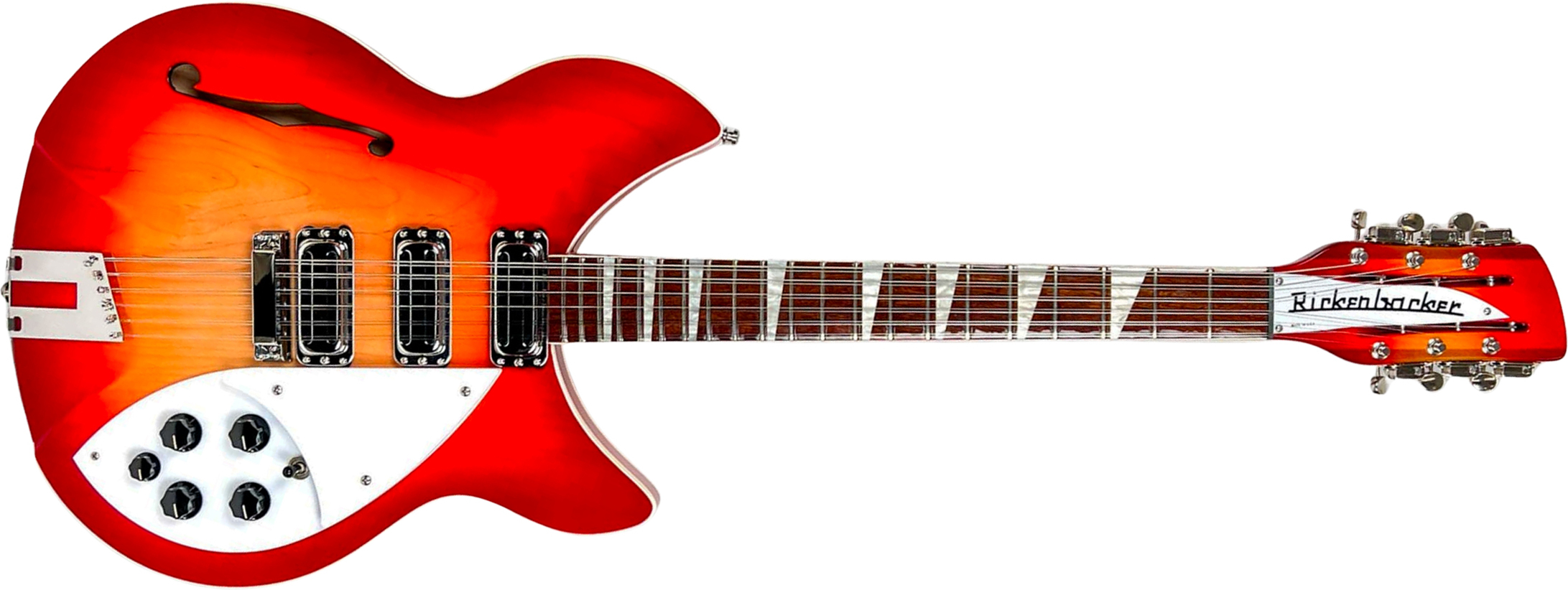 Rickenbacker Model 1993 Plus Fg 12c 2h Ht Rw - Fireglo - Guitarra eléctrica semi caja - Main picture