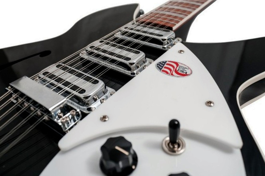 Rickenbacker Model 1993 Plus Jg 12c 2h Ht Rw - Jetglo - Guitarra eléctrica semi caja - Variation 2