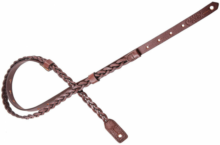 Righton Straps Ukulele Strap Plait Leather Courroie Cuir 0.6inc Brown - Accesorios para Otros instrumentos de cuerda - Main picture