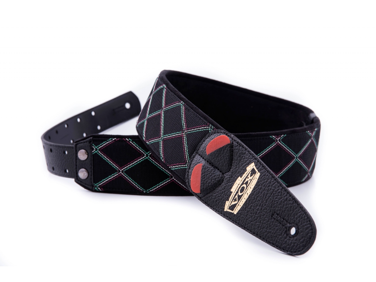 Righton Straps Vegan Mojo Vox Guitar Strap 2.3inc Black - Correa - Variation 1