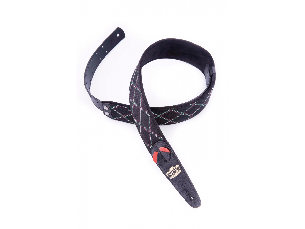 Righton Straps Vegan Mojo Vox Guitar Strap 2.3inc Black - Correa - Variation 2