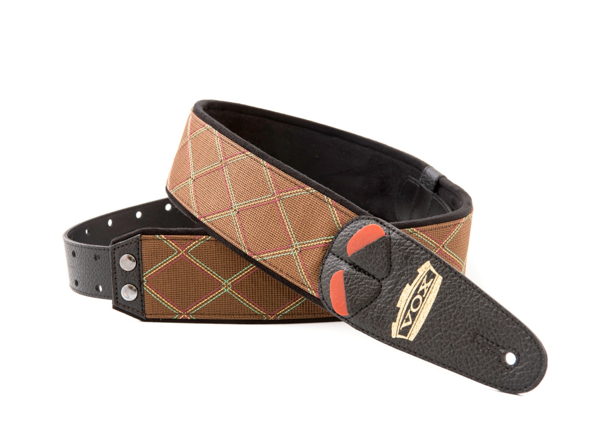 Righton Straps Vegan Mojo Vox Guitar Strap 2.3inc Brown - Correa - Variation 1