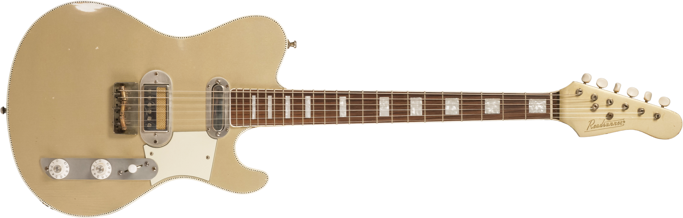 Roadrunner Federal Mod T Hs Ht Rw #23114 - Shoreline Gold Soft Distress - Guitarra electrica retro rock - Main picture