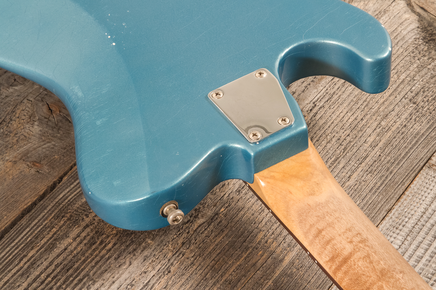 Roadrunner Federal Mod T 2s P90 Trem Rw #23111 - Pehlam Blue Light Relic - Guitarra electrica retro rock - Variation 6