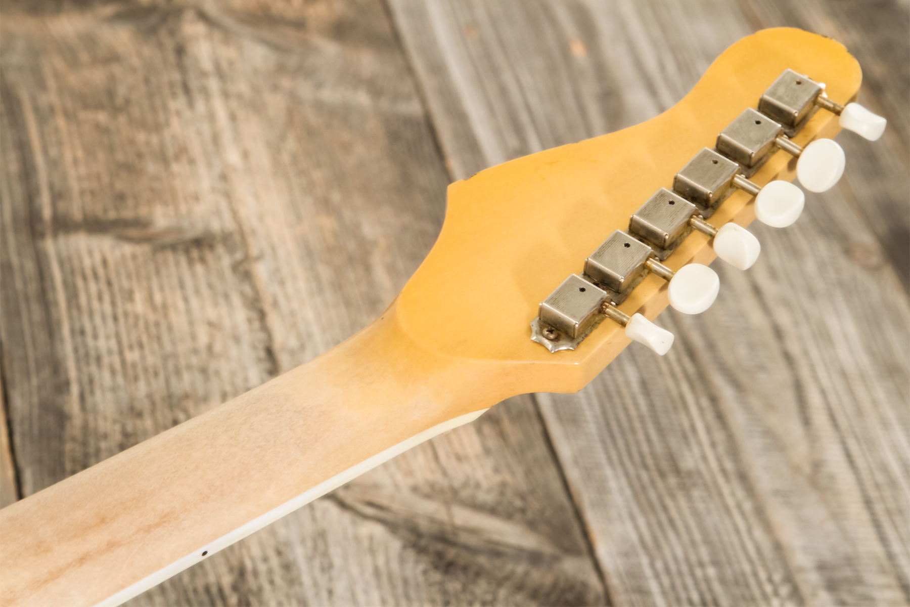 Roadrunner Federal Mod T Hs Ht Rw #23114 - Shoreline Gold Soft Distress - Guitarra electrica retro rock - Variation 10