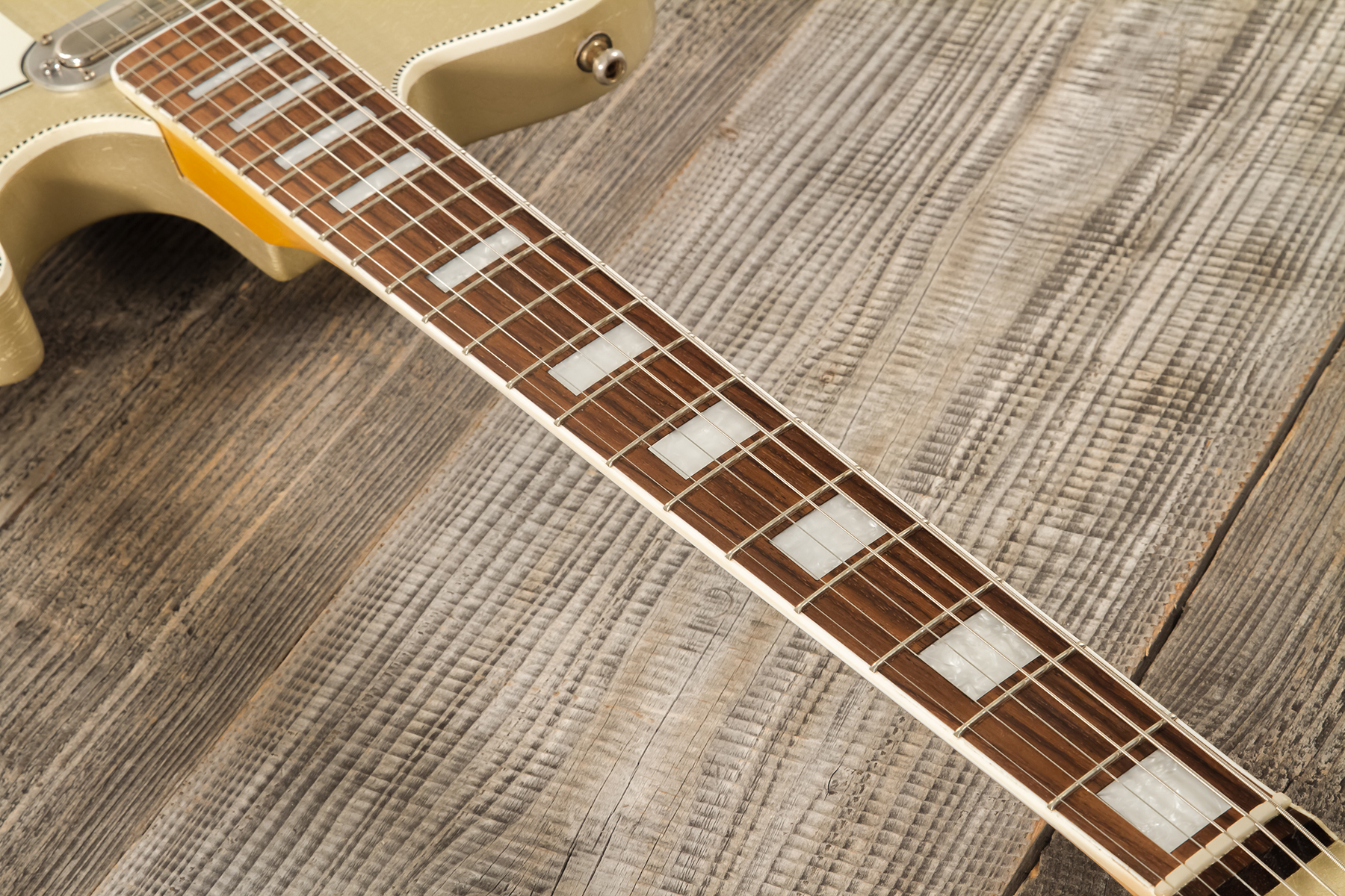 Roadrunner Federal Mod T Hs Ht Rw #23114 - Shoreline Gold Soft Distress - Guitarra electrica retro rock - Variation 5