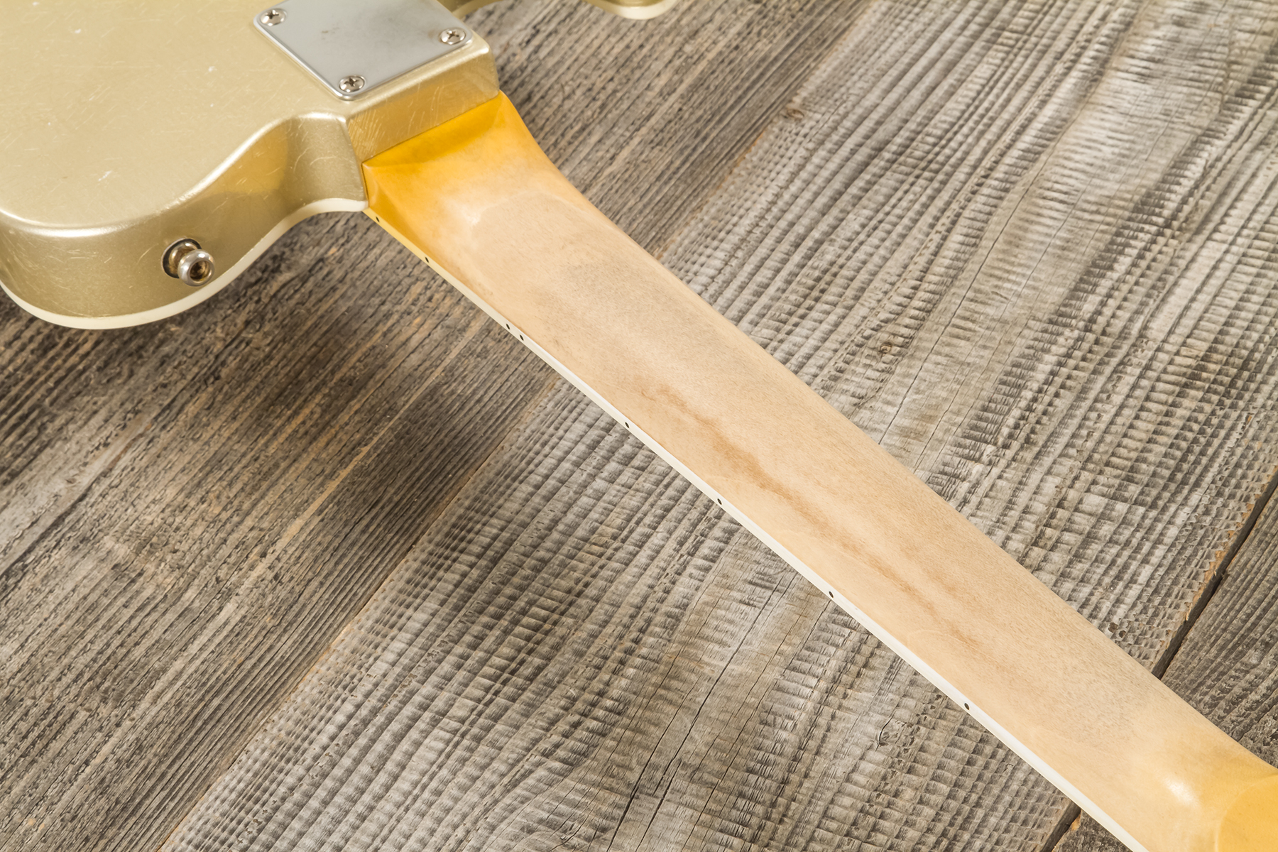 Roadrunner Federal Mod T Hs Ht Rw #23114 - Shoreline Gold Soft Distress - Guitarra electrica retro rock - Variation 8