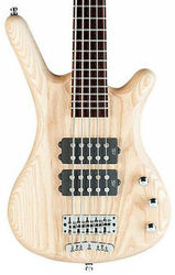 Bajo eléctrico de cuerpo sólido Rockbass Corvette $$ 5-String - Natural