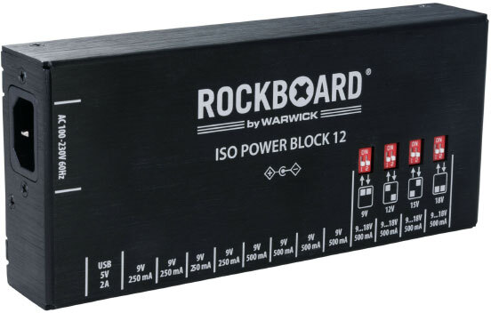 Rockboard Power Block Iso V12 Iec, 9 À 18v, 100/230 Volt - Fuente de alimentación para pedale - Main picture