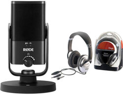 Pack de micrófonos con soporte Rode NT-USB MINI +  Stagg Shp2300H