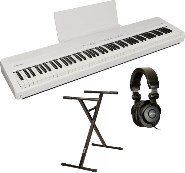 Roland Fp-40 Wh+ Casque X-hp1 + Stand - Blanc - Pianos set - Main picture