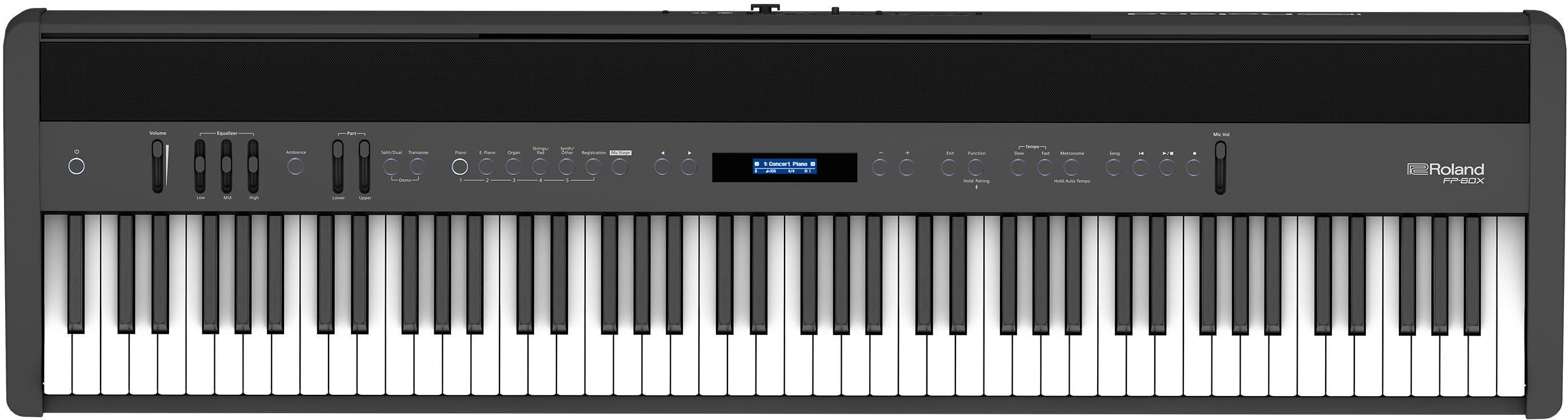 Piano digital portatil Roland FP-60X BK