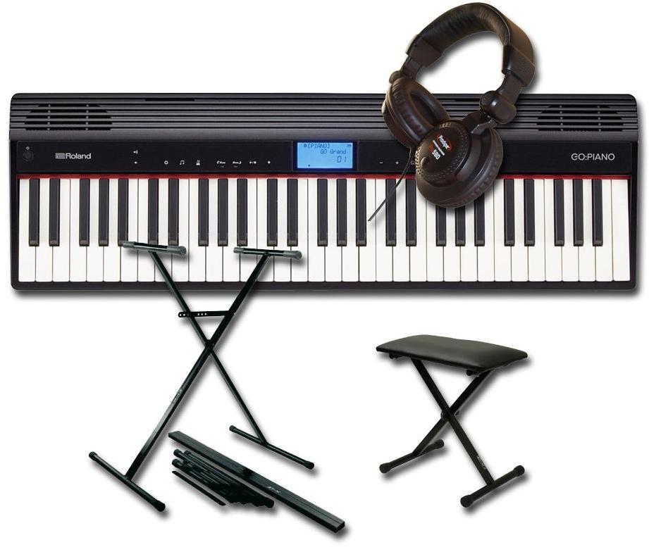 Pianos set Roland GO:Piano 61P + STAND X + BANQUETTE X + CASQUE Pro 580