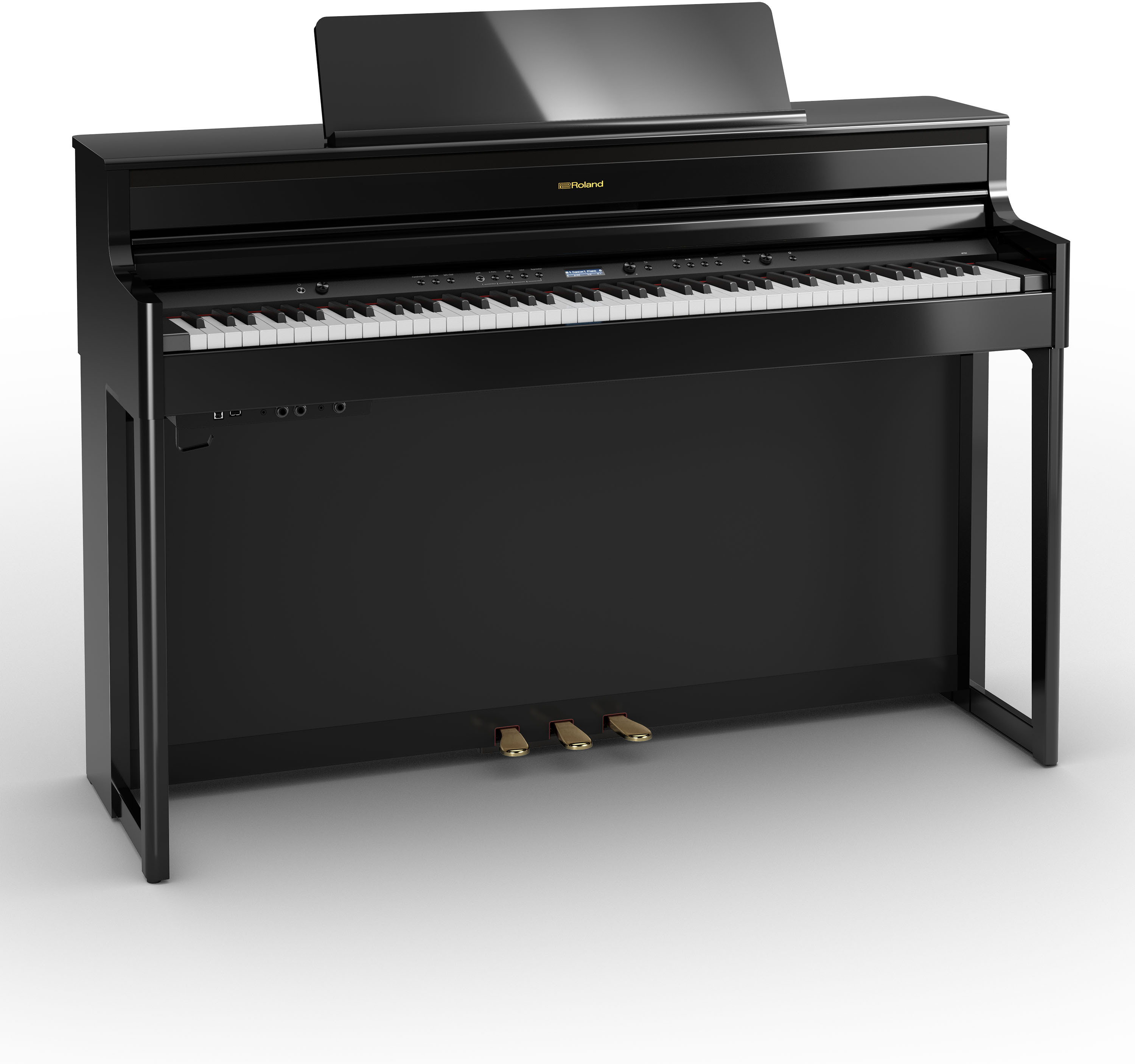 Roland Hp704 Pe - Noir Laqu? - Piano digital con mueble - Main picture