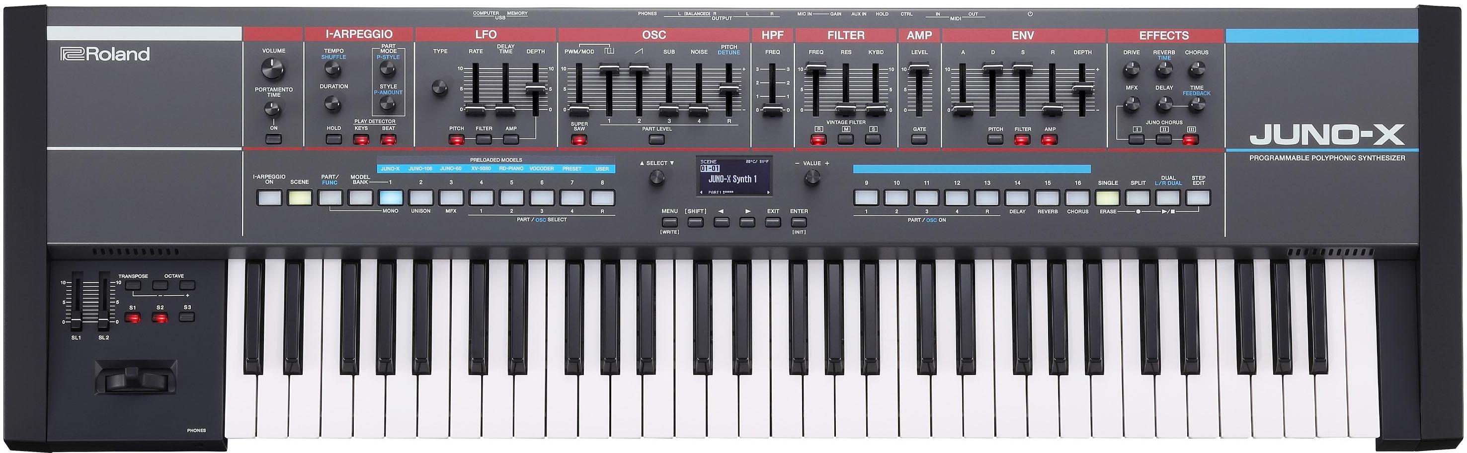 Sintetizador Roland Juno-X
