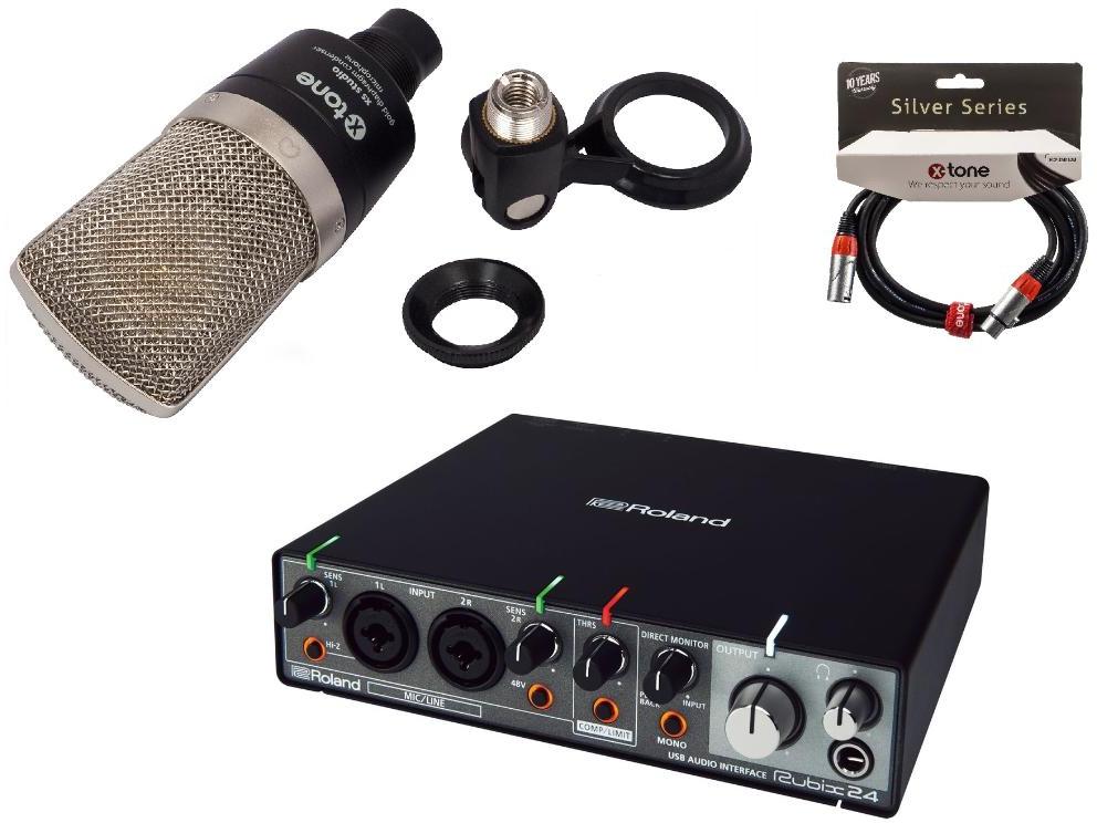 Pack home estudio Roland Rubix24 + X-TONE XS-Studio + cable XLR 3m