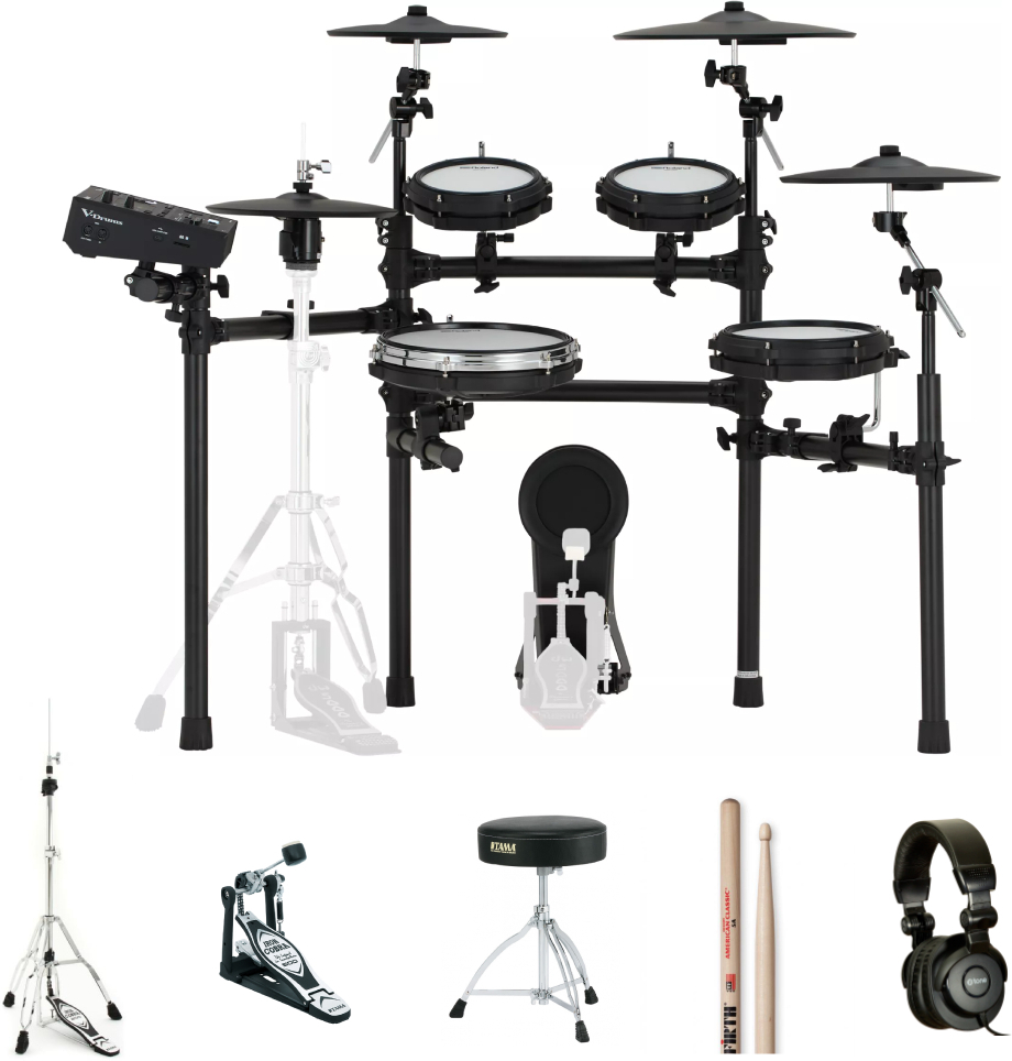 Roland Td-513 V-drums Bundle Complet - X-hp1 + Vic5a + Hp600d + Hh205 + Ht130 - Drum Promo Set - Main picture