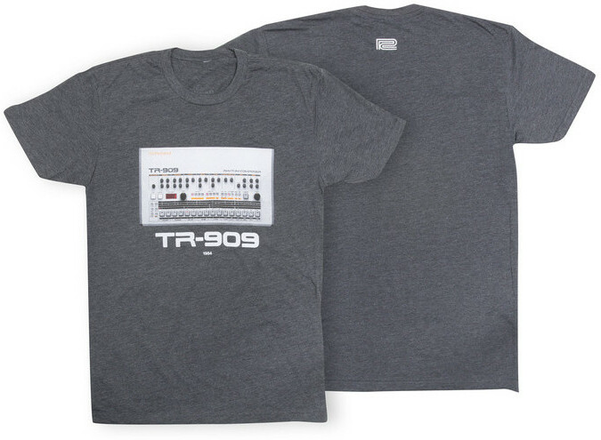 Roland Tr-909 Crew T-shirt Charcoal - M - Camiseta - Main picture