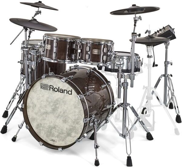 Roland Vad716 Batterie V-drums Acoustic Design Gloss Ebony - Batería electrónica completa - Main picture