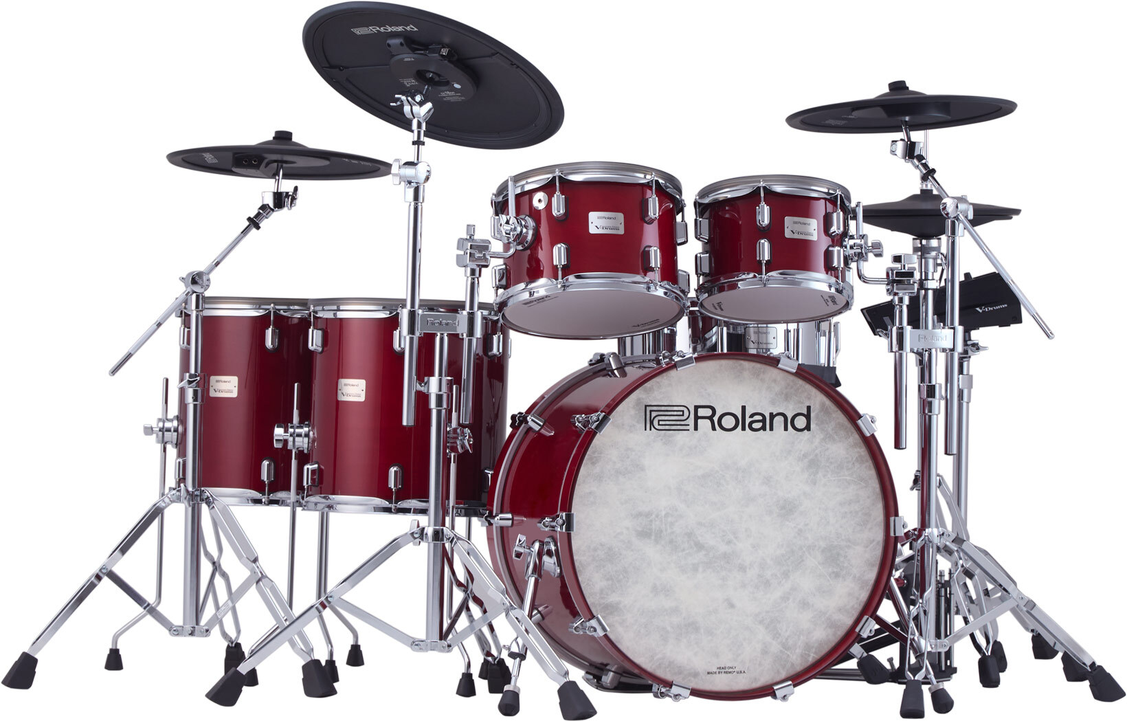 Roland Vad716 V-drums Kit - Gloss Cherry - Batería electrónica completa - Main picture